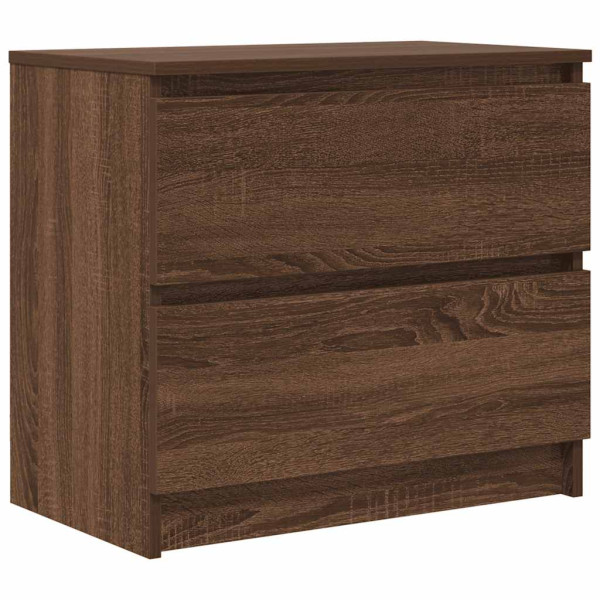 Mueble para TV madera contrachapada marrón roble 60x35x54 cm M 2