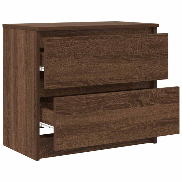 Mueble para TV madera contrachapada marrón roble 60x35x54 cm M 5