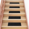 Alfombrillas escaleras autoadhesivas 30uds negro 60x25 cm 1