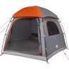 Tienda familiar Igloo para 6 personas impermeable gris naranja 3