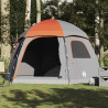 Tienda familiar Igloo para 6 personas impermeable gris naranja 4