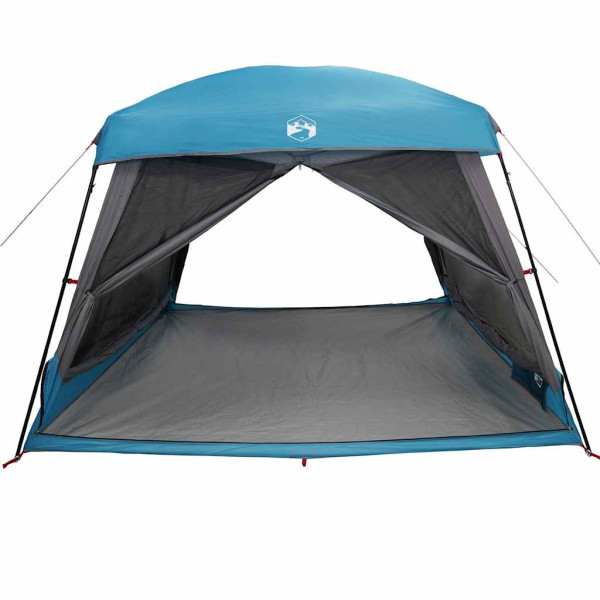 Tenda familiar estilo cabana para 6 pessoas impermeável azul M 5