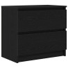 Mueble para TV madera contrachapada negro 60x35x54 cm 2