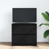 Mueble para TV madera contrachapada negro 60x35x54 cm 3
