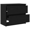 Mueble para TV madera contrachapada negro 60x35x54 cm 5