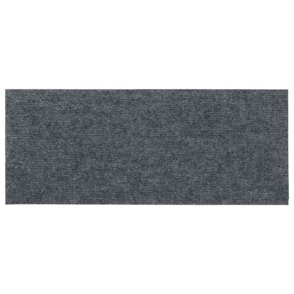 Tapetes de escada autoadesivos 30 peças 60x25 cm cinza claro retangulares M 5