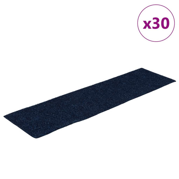 Alfombrillas escaleras autoadhesivas 30uds azul 76x20 cm M 2