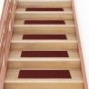 Alfombrillas escaleras autoadhesivas 30uds rojas 76x20 cm 1