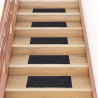 Alfombrillas escaleras autoadhesivas 30uds gris 60x25 cm 1