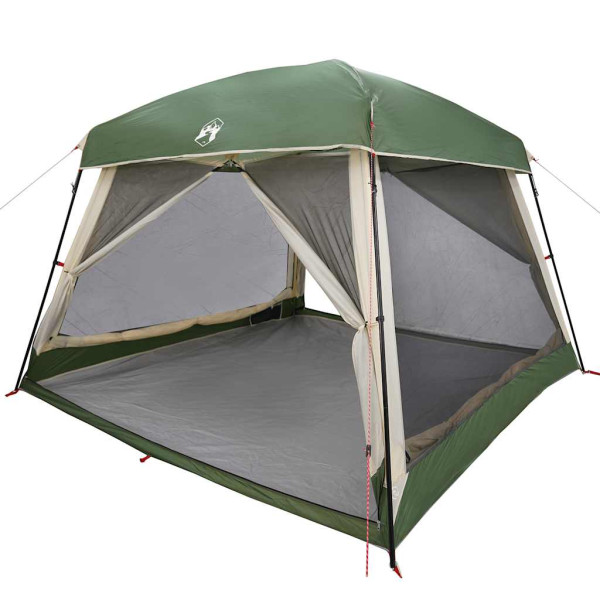 Tenda familiar estilo cabana para 6 pessoas impermeável verde M 3