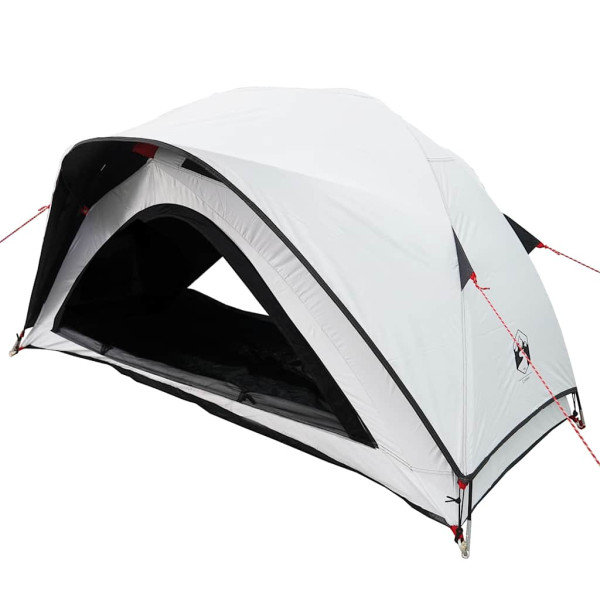 Tenda de campismo p/ 1 pessoa tecido opaco impermeável branco M 3