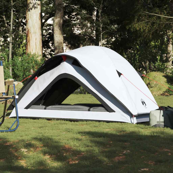 Tenda de campismo p/ 1 pessoa tecido opaco impermeável branco M 4