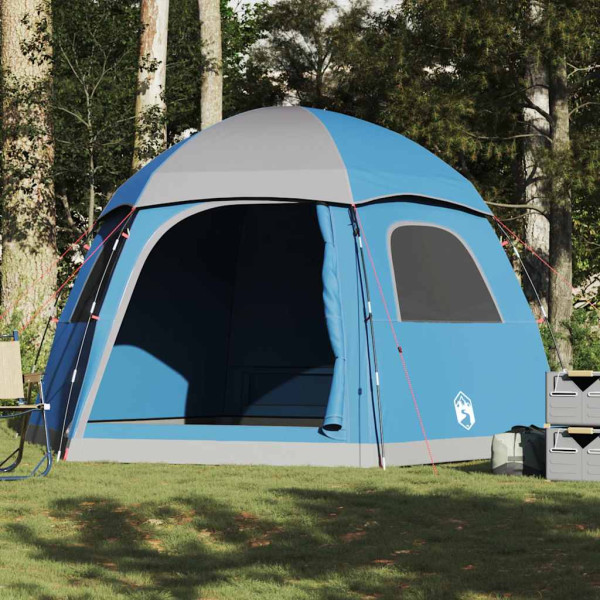 Tienda familiar Igloo para 6 personas impermeable azul M 4