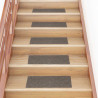 Alfombrillas escaleras autoadhesivas 30uds crema 60x25 cm 1