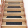 Alfombrillas escaleras autoadhesivas 30uds gris 76x20 cm 1