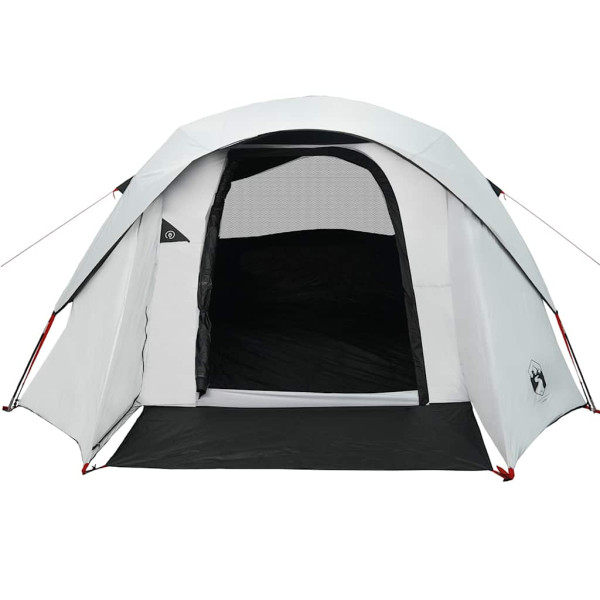 Tenda de campismo cabana p/ 4 pessoas opaca impermeável branco M 5