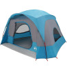 Tenda familiar estilo cabana para 6 pessoas impermeável azul 3