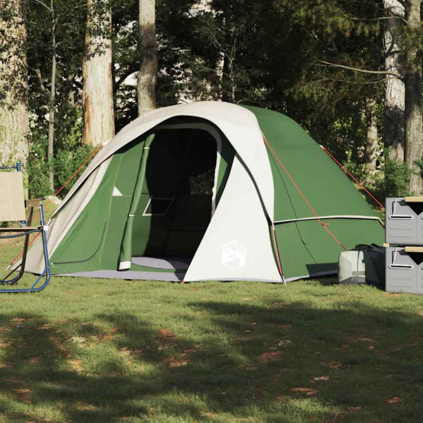 Tenda familiar estilo cabana para 6 pessoas impermeável verde M 4