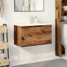 Mueble con lavabo integrado madera envejecida 81x39.5x49 cm 3