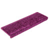 Alfombrilla escalera 20 uds 65x21x4 cm violeta 2