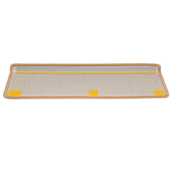 Alfombrilla escalera 20 uds 65x21x4 cm beige M 4
