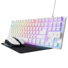 Pack Gaming Trust GXT 794W teclado + mouse + tapete branco 2