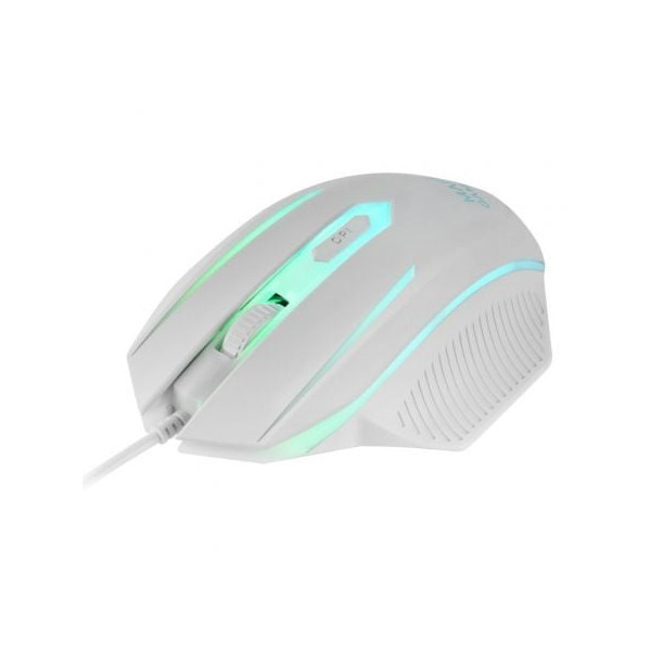 Pack Mars Gaming MCP124 teclado + ratón + alfombrilla blanco M 3