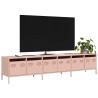Mueble para TV acero laminado en frío rosa 202x39x43.5 cm 1
