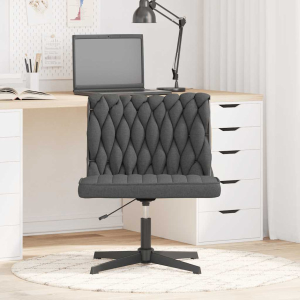 Silla de oficina giratoria tela gris oscuro M 3