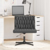 Silla de oficina giratoria tela gris oscuro 3