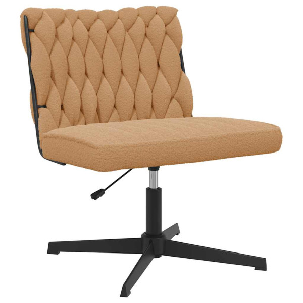 Silla de oficina giratoria de tela beige M 2