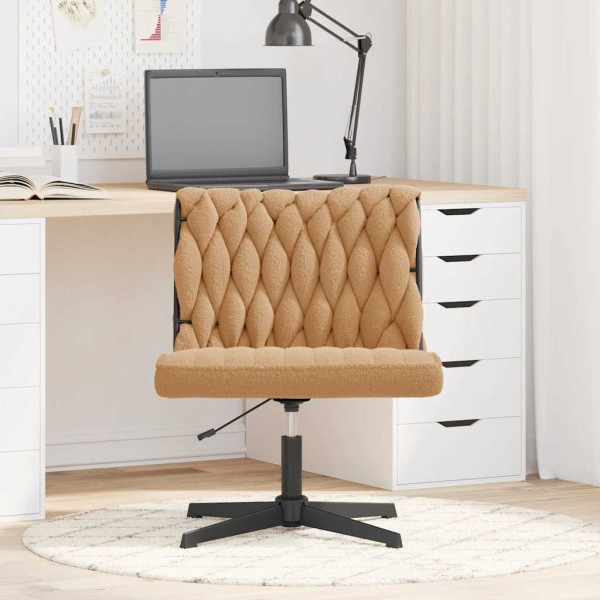 Silla de oficina giratoria de tela beige M 3