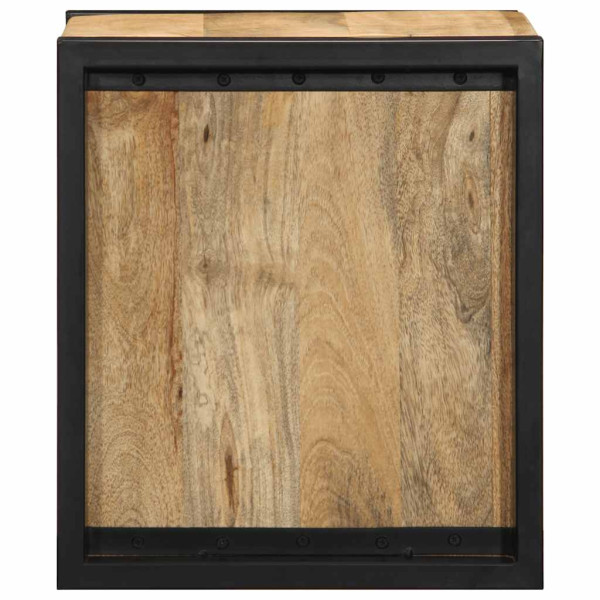 Mesita de noche madera maciza de mango 40x35x40 cm M 5