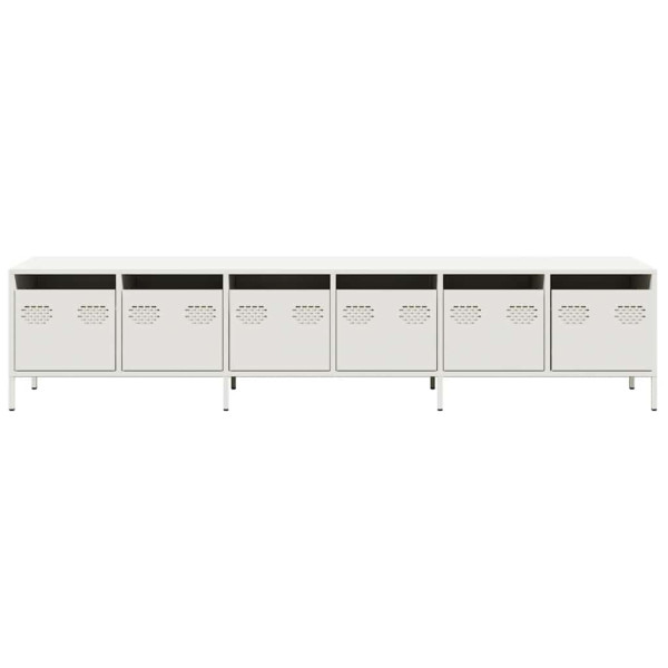 Mueble para TV acero laminado en frío blanco 202x39x43.5 cm M 5