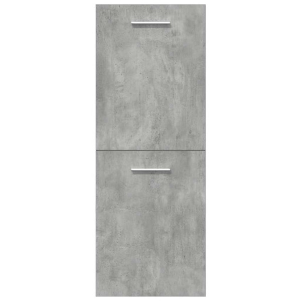 Juego muebles de baño 4 pzas madera contrachapada gris hormigón M 4