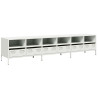 Mueble para TV acero laminado en frío blanco 202x39x43.5 cm 2