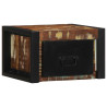 Mesa de cabeceira multicor 40x35x25cm madeira maciça recuperada 4