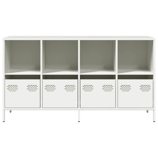 Aparador de acero laminado en frío blanco 135x39x73.5 cm M 5