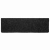 Alfombrilla autoadhesiva escalera 20 uds negro 65x21x4 cm 4