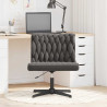 Silla de oficina giratoria tela gris oscuro 3