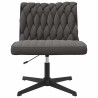 Silla de oficina giratoria tela gris oscuro 4