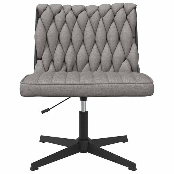 Silla de oficina giratoria de tela gris claro M 4
