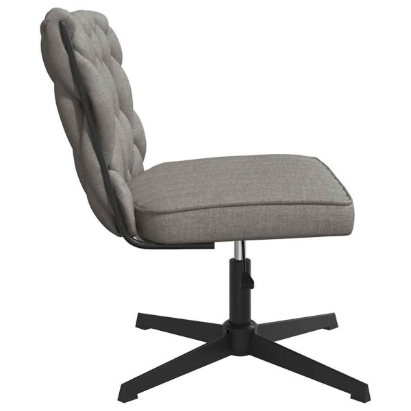 Silla de oficina giratoria de tela gris claro M 5