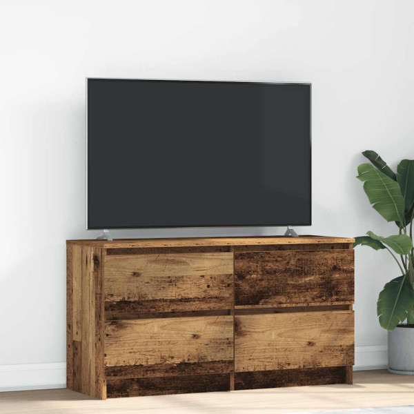 Mueble de TV de madera antigua 100x35x54 cm Madera ingeniería D