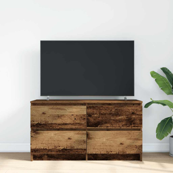 Mueble de TV de madera antigua 100x35x54 cm Madera ingeniería M 3