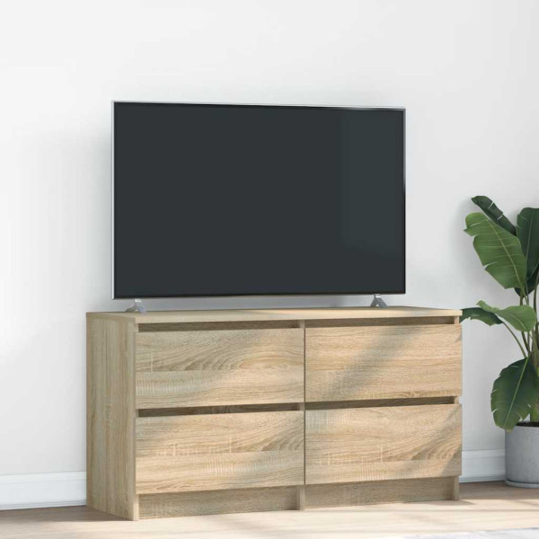 Mueble de TV madera de ingeniería roble Sonoma 100x35x54 cm D