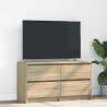 Mueble de TV madera de ingeniería roble Sonoma 100x35x54 cm 1