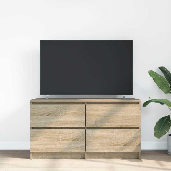 Mueble de TV madera de ingeniería roble Sonoma 100x35x54 cm M 3