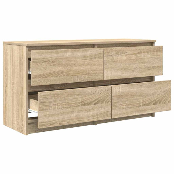 Mueble de TV madera de ingeniería roble Sonoma 100x35x54 cm M 5