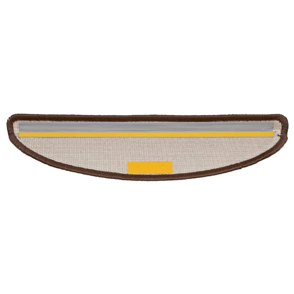 Alfombrilla escalera 20 uds marrón 56x17x3 cm M 4